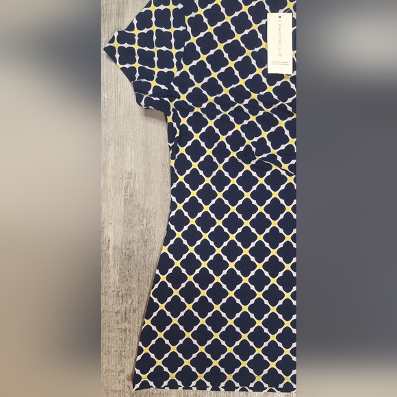 Charter Club Printed Blouse Top Womens Short Sleeve, New - Picture 7 of 11